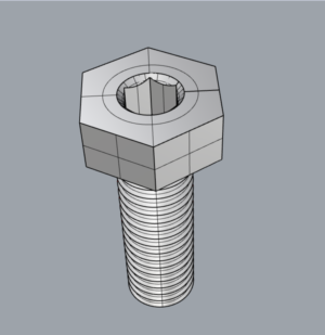穴形状との位置合わせが必要なボルトの矢打ち加工